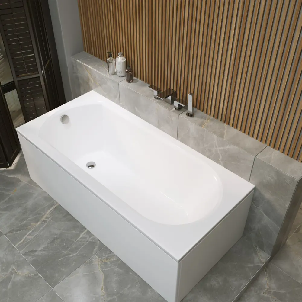 Фото 17 Ванна акриловая Helmken Tressa EK62533239 150 x 75 комплект 3 в 1 цвет белый/черный