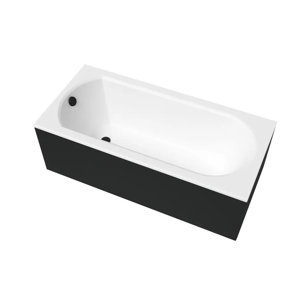Фото 22 Ванна акриловая Helmken Tressa EK62533239 150 x 75 комплект 3 в 1 цвет белый/черный