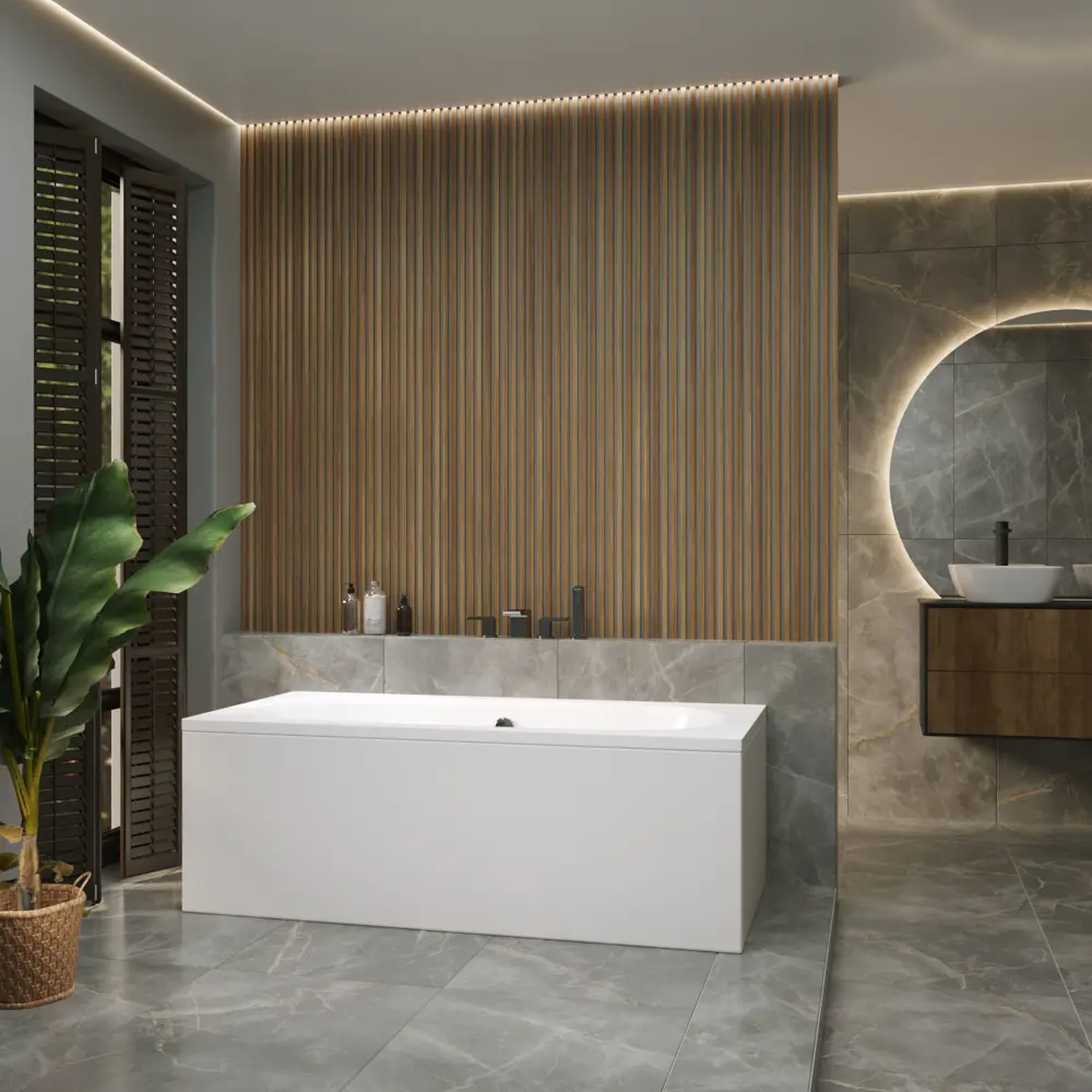 Фото 8 Ванна акриловая Helmken Vienna 356E5632D7 150x75 комплект 4 в 1 цвет белый/черный