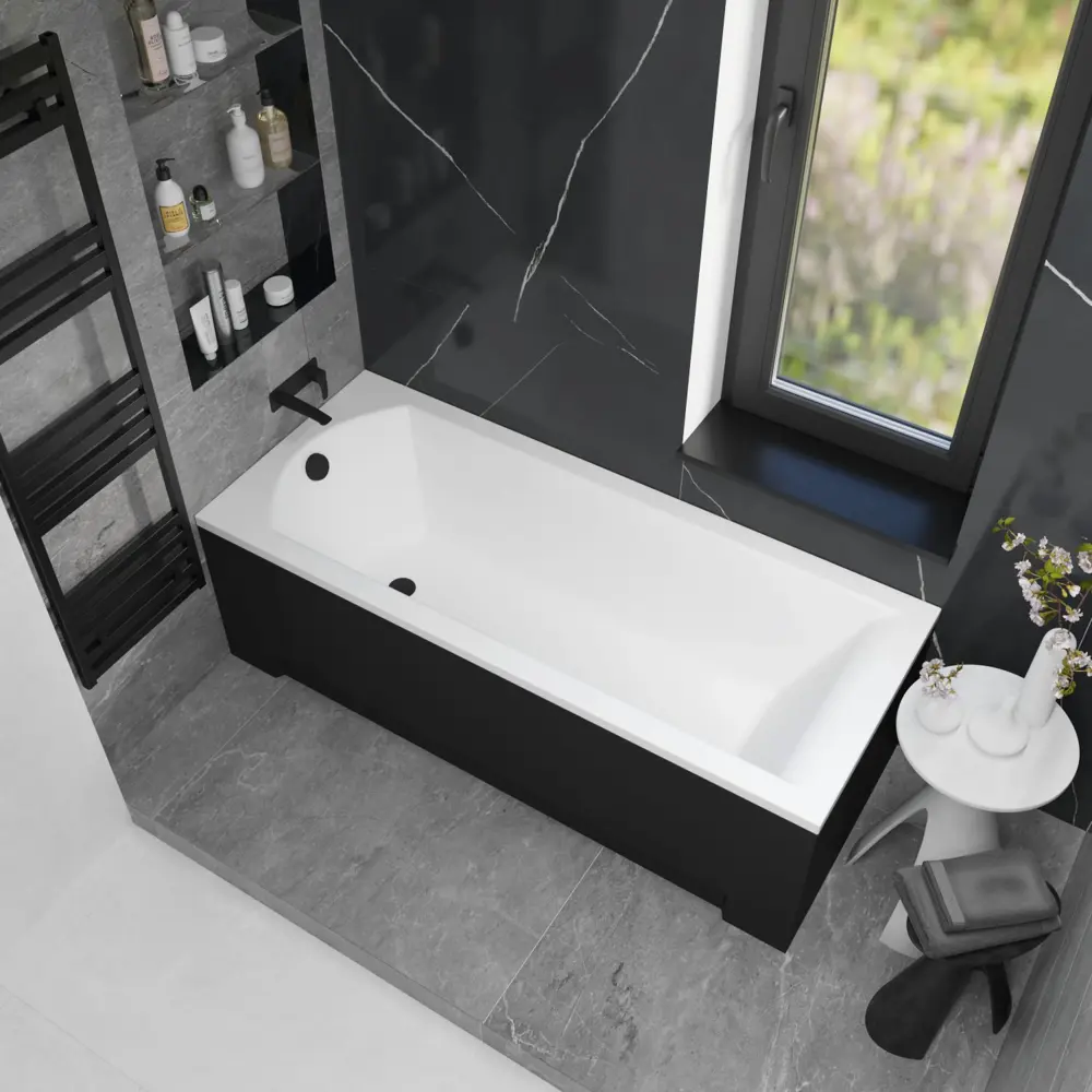 Фото 11 Ванна акриловая Helmken Vespera 89Y802D754 140 x 70 комплект 3 в 1 цвет белый/черный Фото 11 Ванна акриловая Helmken Vespera 89Y802D754 140 x 70 комплект 3 в 1 цвет белый/черный