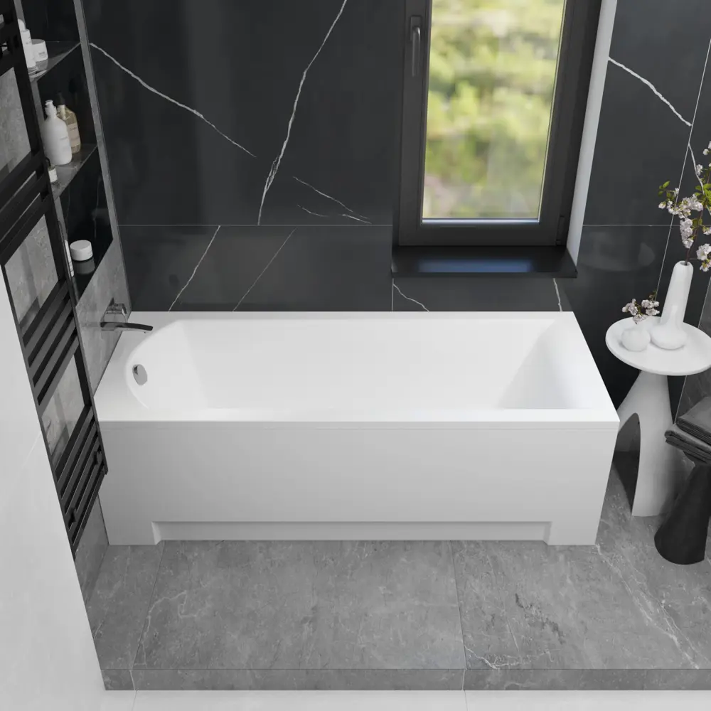 Фото 13 Ванна акриловая Helmken Vespera 8Y60Y11957 150 x 70 комплект 5 в 1 цвет белый/серый