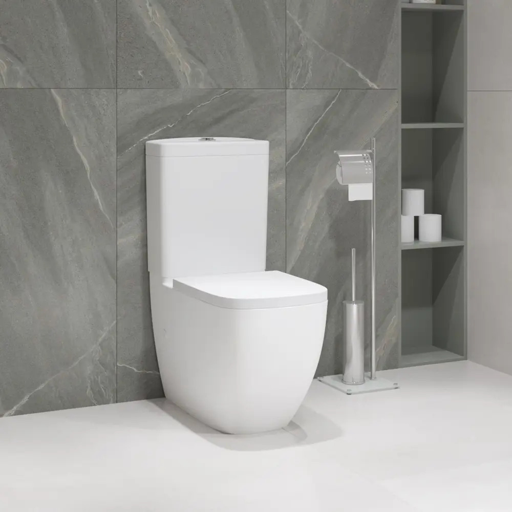 Фото 2 Унитаз-компакт Grohe Clova 39909000 безободковый, быстросъемным сиденьем микролифт цвет белый Фото 2 Унитаз-компакт Grohe Clova 39909000 безободковый, быстросъемным сиденьем микролифт цвет белый