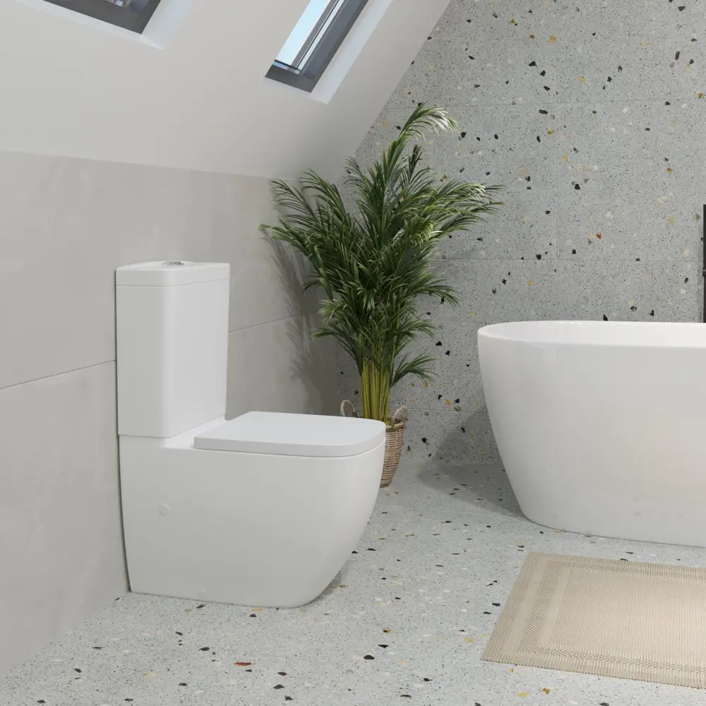 Фото 5 Унитаз-компакт Grohe Clova 39909000 безободковый, быстросъемным сиденьем микролифт цвет белый Фото 5 Унитаз-компакт Grohe Clova 39909000 безободковый, быстросъемным сиденьем микролифт цвет белый