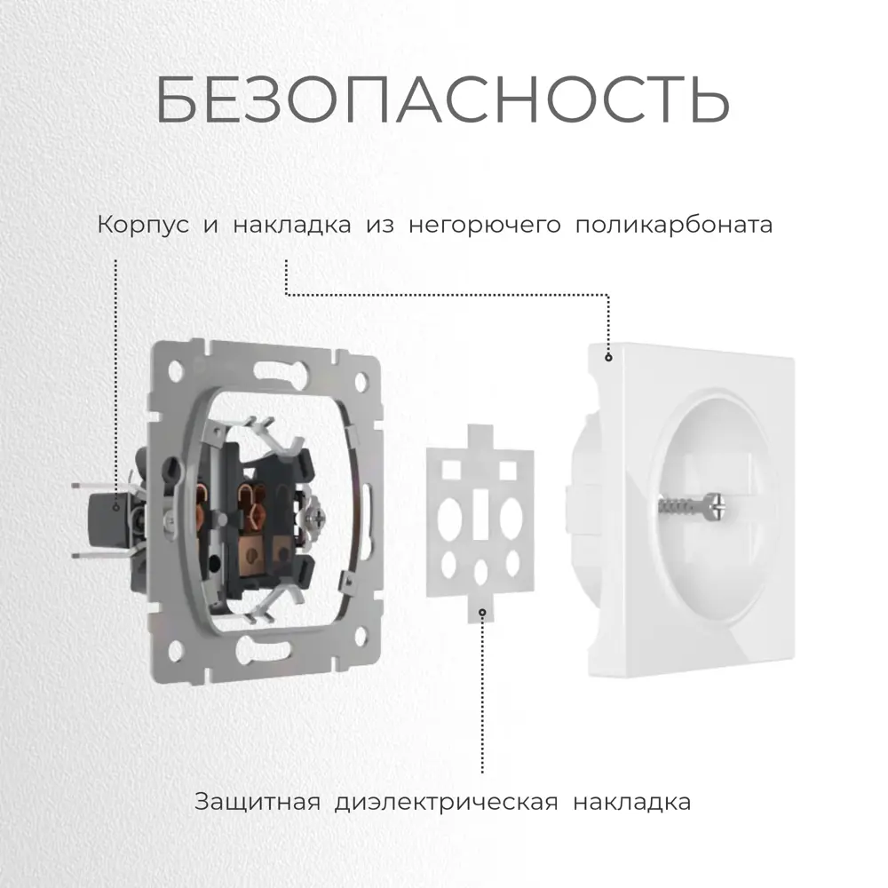 Фото 7 Розетка встраиваемая Werkel W1171064 с заземлением цвет графит матовый Фото 7 Розетка встраиваемая Werkel W1171064 с заземлением цвет графит матовый