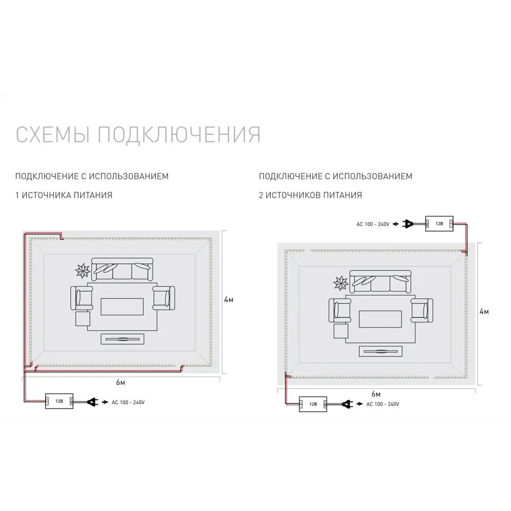 Фото 4 Светодиодная лента SWG SWG560-12-14.4-W-M 60 диод/14.4 Вт/м 12 В IP20 5 м холодный белый свет Фото 4 Светодиодная лента SWG SWG560-12-14.4-W-M 60 диод/14.4 Вт/м 12 В IP20 5 м холодный белый свет