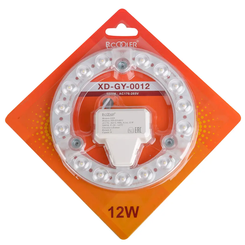Фото 12 Модуль светодиодный Pccooler Led xd-gy-0012 175-240 В 12 Вт кольцо 1050 Лм нейтральный белый 2 шт Фото 12 Модуль светодиодный Pccooler Led xd-gy-0012 175-240 В 12 Вт кольцо 1050 Лм нейтральный белый 2 шт