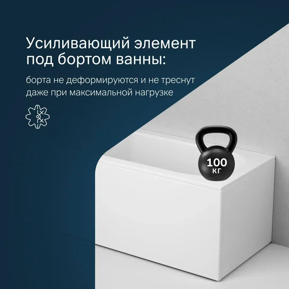 Фото 6 Ванна Am.pm X-Joy W88A-150-070W-AROflB акриловая 150x70 см комплект 3 в 1: ванна цвет белый, каркас и слив-перелив черный Фото 6 Ванна Am.pm X-Joy W88A-150-070W-AROflB акриловая 150x70 см комплект 3 в 1: ванна цвет белый, каркас и слив-перелив черный