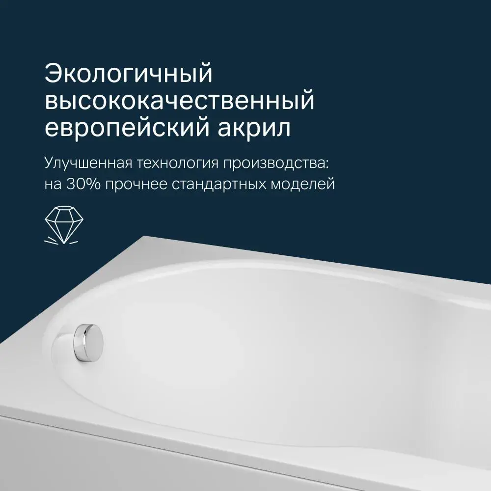 Фото 9 Ванна Am.pm X-Joy W88A-150-070W-ARPOflB акриловая 150x70 комплект 4 в 1: ванна цвет белый, каркас, фронтальная панель и слив-перелив черный Фото 9 Ванна Am.pm X-Joy W88A-150-070W-ARPOflB акриловая 150x70 комплект 4 в 1: ванна цвет белый, каркас, фронтальная панель и слив-перелив черный