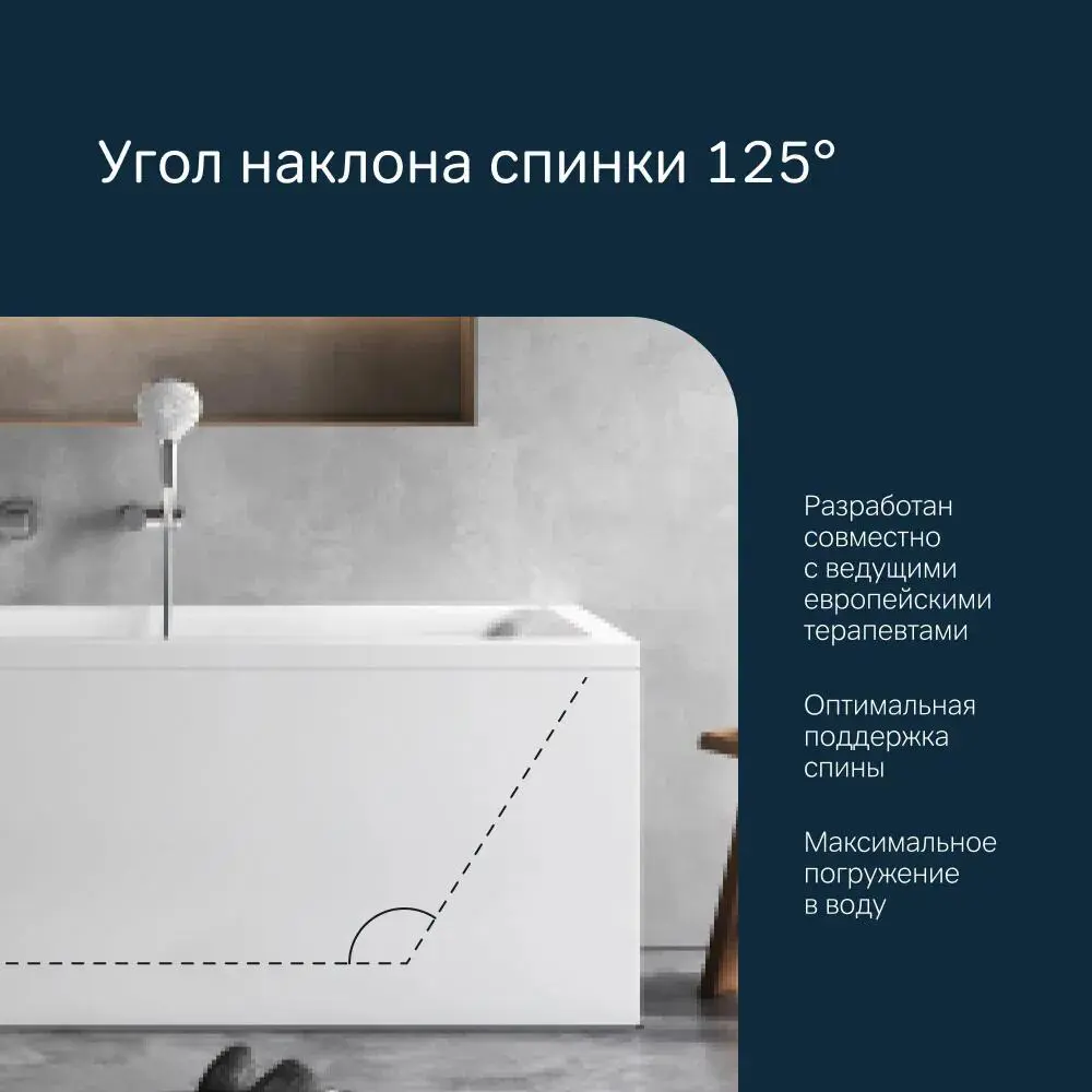 Фото 6 Ванна акриловая Am.pm Gem W93A-180-070W-KL 180x70 см с каркасом
