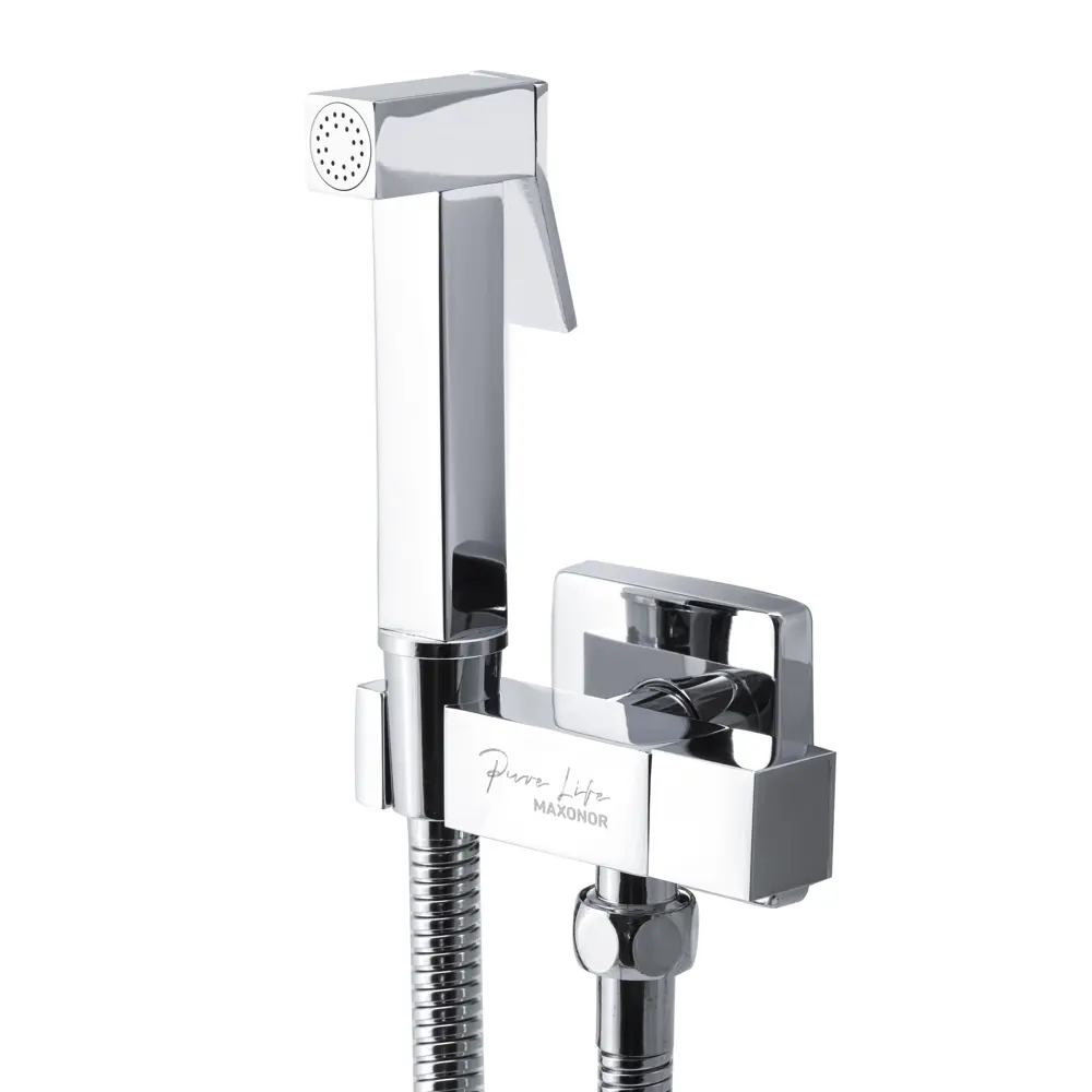 Фото 2 Смеситель для гигиенического душа Maxonor Pure Life PL6505, цвет хром Фото 2 Смеситель для гигиенического душа Maxonor Pure Life PL6505, цвет хром