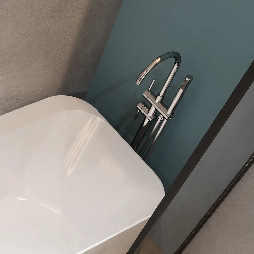 Фото 5 Смеситель для ванны Maxonor pure life Pl3087 однорычажный с душевой лейкой цвет хромированный, хром Фото 5 Смеситель для ванны Maxonor pure life Pl3087 однорычажный с душевой лейкой цвет хромированный, хром