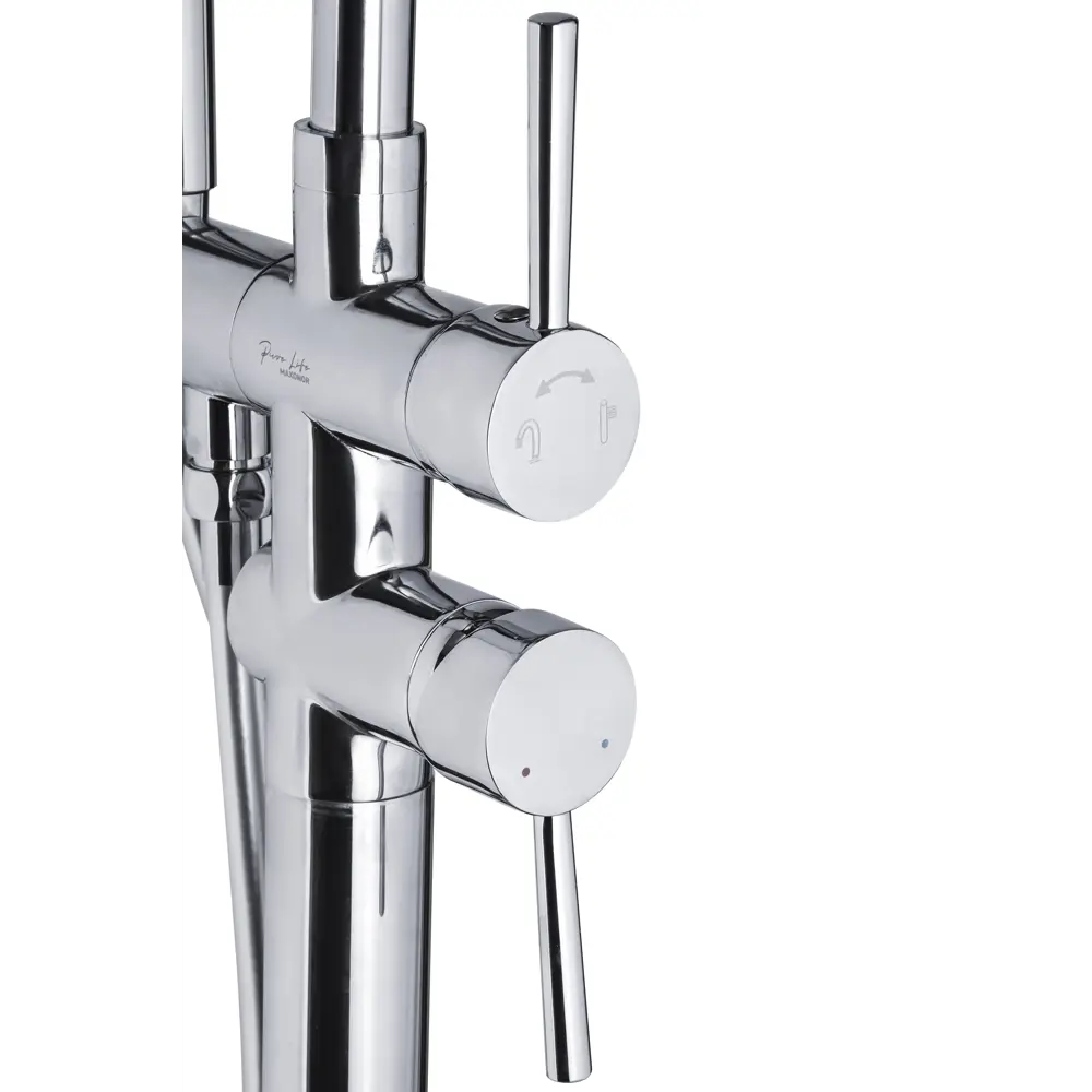 Фото 2 Смеситель для ванны Maxonor pure life Pl3087 однорычажный с душевой лейкой цвет хромированный, хром Фото 2 Смеситель для ванны Maxonor pure life Pl3087 однорычажный с душевой лейкой цвет хромированный, хром