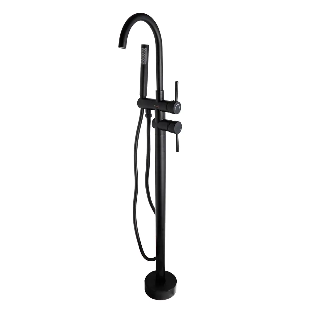 Фото 3 Смеситель для ванны Maxonor pure life Pl3087-7 однорычажный с душевой лейкой цвет черный матовый, черный Фото 3 Смеситель для ванны Maxonor pure life Pl3087-7 однорычажный с душевой лейкой цвет черный матовый, черный
