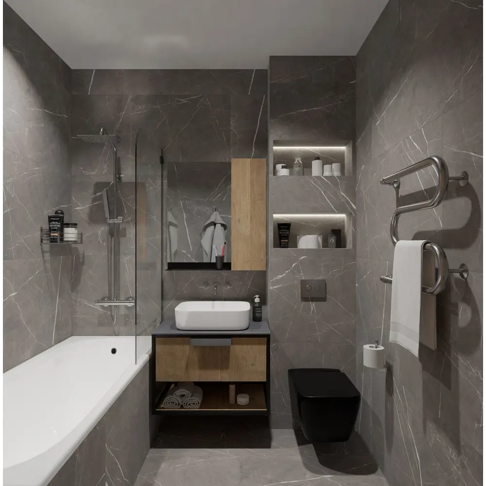 Фото 8 Керамогранит Global tile Encanto_gt GT120603001SPR 60x120см цвет серый Фото 8 Керамогранит Global tile Encanto_gt GT120603001SPR 60x120см цвет серый