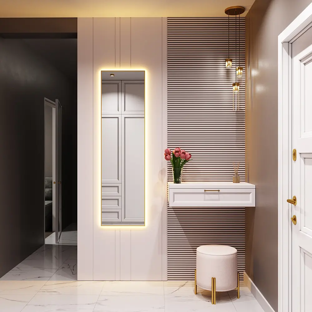 Фото Зеркало со встроенной подсветкой One mirror 16140з3000К 40x160 см Фото Зеркало со встроенной подсветкой One mirror 16140з3000К 40x160 см