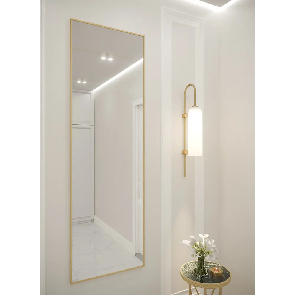 Фото 3 Интерьерное зеркало Alumirror 16140з 40x160 см цвет золотистый Фото 3 Интерьерное зеркало Alumirror 16140з 40x160 см цвет золотистый