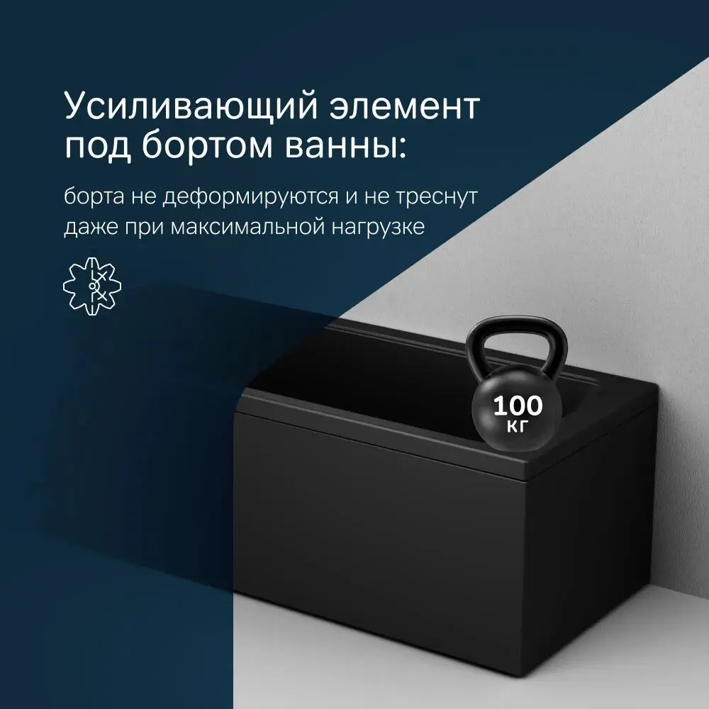 Фото 8 Ванна AM.PM Gem W90A-170-070B-ARPOflB 170x70 акриловая комплект 4 в 1: черная ванна, каркас, фронтальная панель и слив-перелив черный Фото 8 Ванна AM.PM Gem W90A-170-070B-ARPOflB 170x70 акриловая комплект 4 в 1: черная ванна, каркас, фронтальная панель и слив-перелив черный
