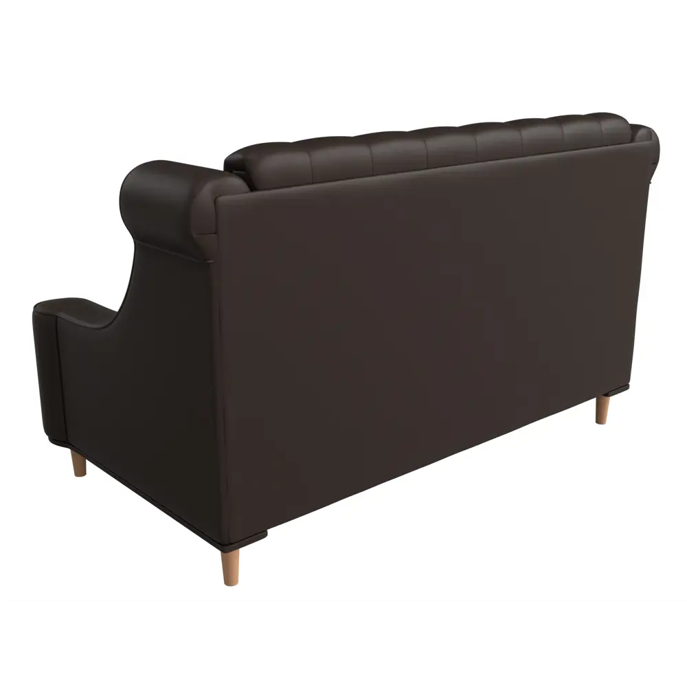 Фото 3 Диван кухонный прямой Бронкс Лига диванов 114581 154x95x87 см экокожа цвет коричневый