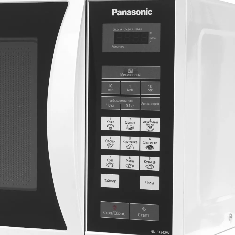 Фото Отдельностоящая микроволновая печь Panasonic NN-ST342WZPE 48x29x40 см 25 л цвет белый Фото Отдельностоящая микроволновая печь Panasonic NN-ST342WZPE 48x29x40 см 25 л цвет белый