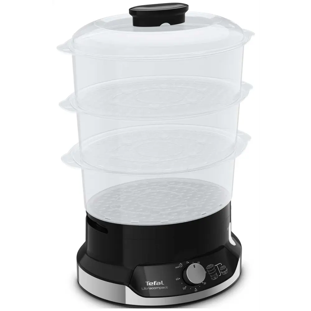 Фото 3 Пароварка Tefal Ultracompact Steam Cooker VC204810 цвет черный Фото 3 Пароварка Tefal Ultracompact Steam Cooker VC204810 цвет черный