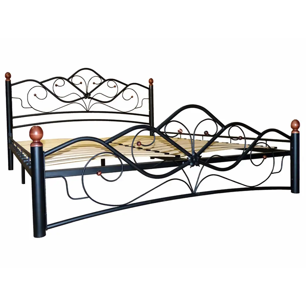 Фото 2 Кровать Форвард-мебель Веста 167x107x212 см металл цвет черный металл Фото 2 Кровать Форвард-мебель Веста 167x107x212 см металл цвет черный металл