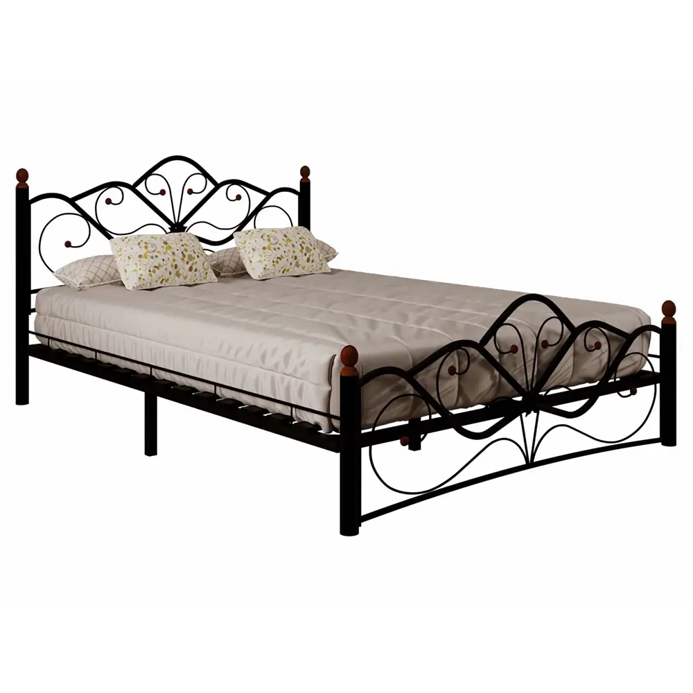 Фото 4 Кровать Форвард-мебель Веста 167x107x212 см металл цвет черный металл Фото 4 Кровать Форвард-мебель Веста 167x107x212 см металл цвет черный металл