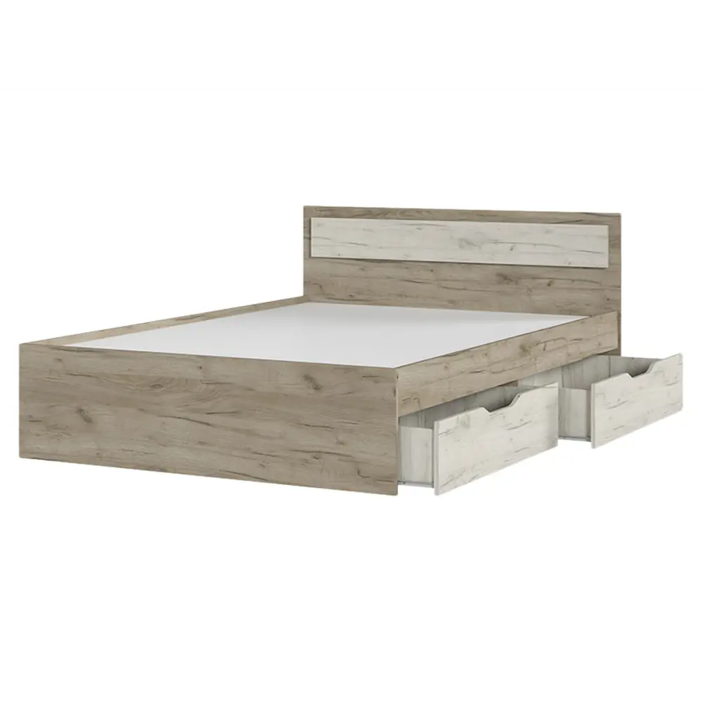 Фото 4 Кровать Стендмебель Феста 165.2x78x203 см ЛДСП цвет дуб крафт серый/дуб крафт белый Фото 4 Кровать Стендмебель Феста 165.2x78x203 см ЛДСП цвет дуб крафт серый/дуб крафт белый