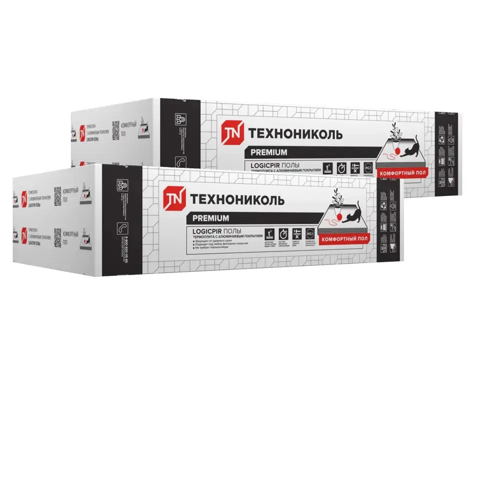 Фото PIR плита Технониколь Logicpir 1190x590x50мм 3.51м2 10шт Фото PIR плита Технониколь Logicpir 1190x590x50мм 3.51м2 10шт