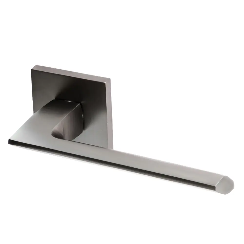 Фото Ручка DoorLock Pirs A15S Slim GR графит квадратная розетка толщина двери 35-55мм