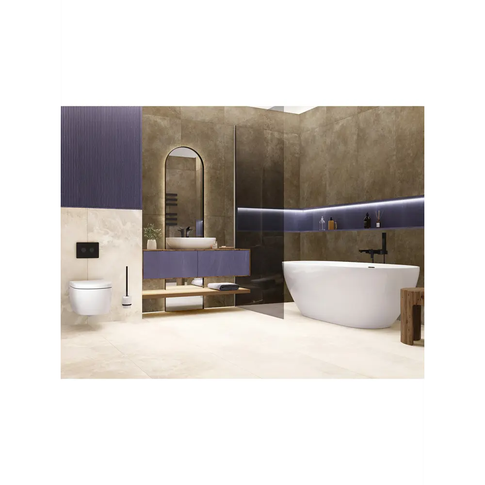 Фото Керамогранит Artkera group Microcement GP60120MIM08M 60x120см цвет коричневый Фото Керамогранит Artkera group Microcement GP60120MIM08M 60x120см цвет коричневый
