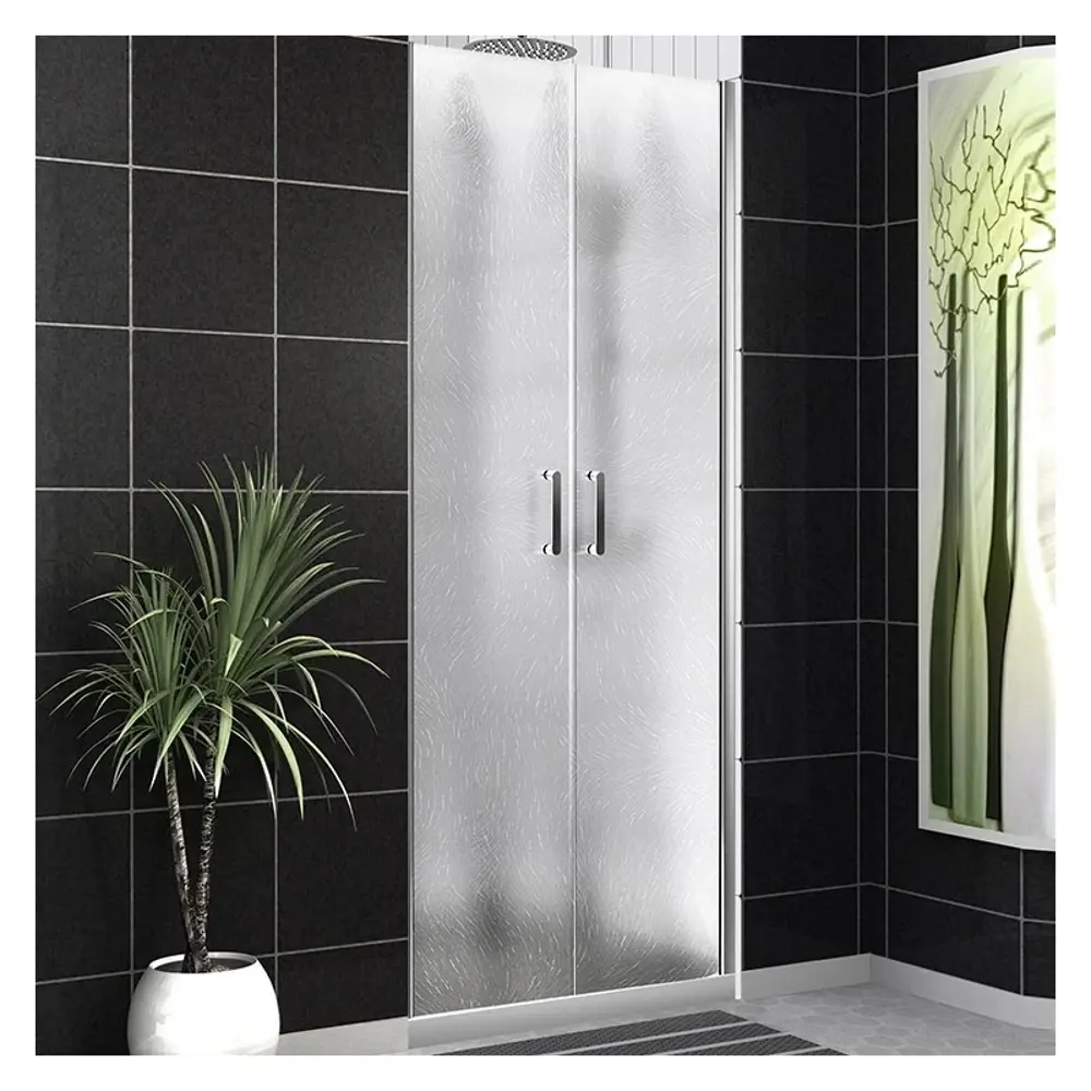 Фото 5 Душевая дверь Belbagno 467498 100см эффект стекла рифленый распашной Фото 5 Душевая дверь Belbagno 467498 100см эффект стекла рифленый распашной