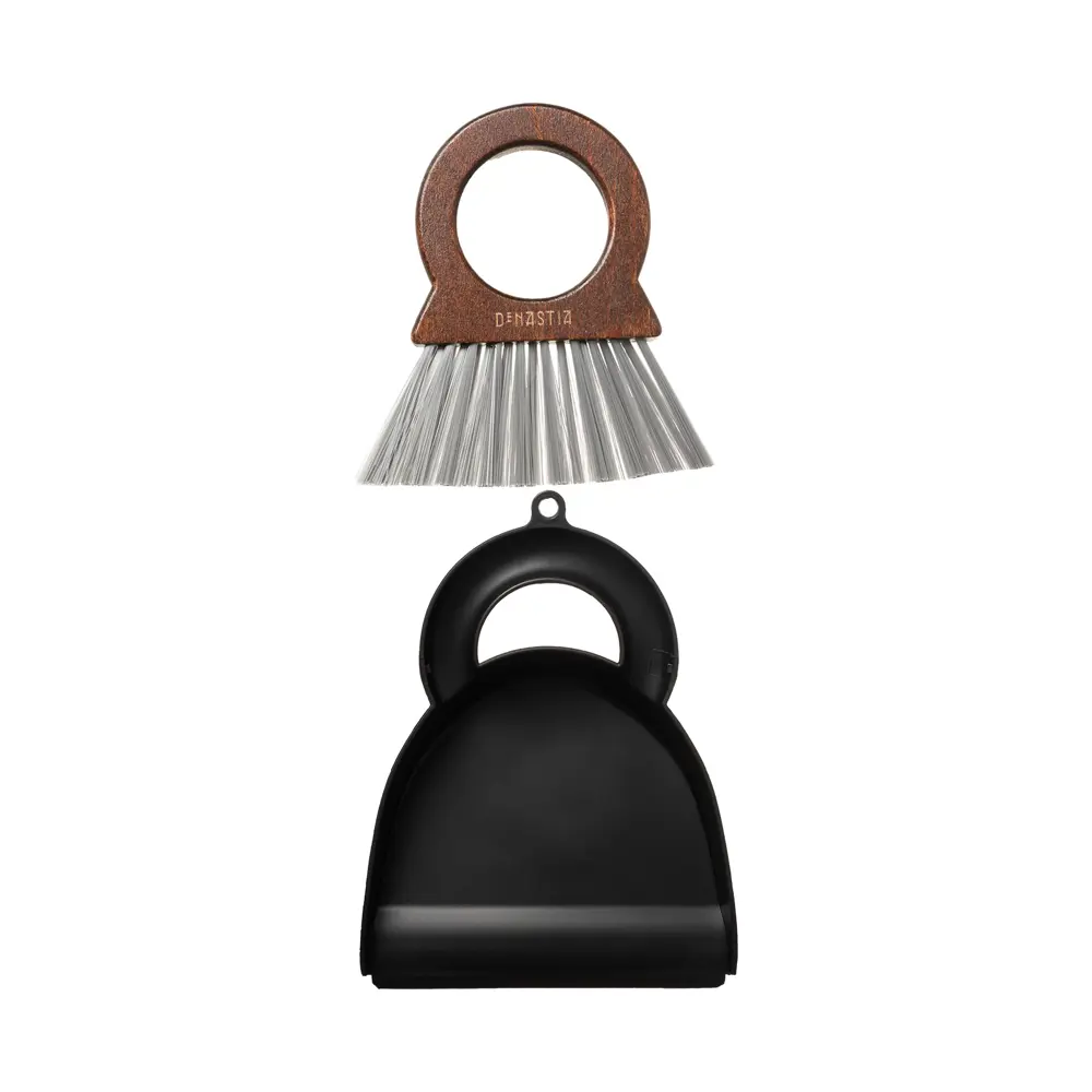 Фото 2 Щётка с совком Denastia Dark wood L000048 6 см цвет черный/коричневый/серый Фото 2 Щётка с совком Denastia Dark wood L000048 6 см цвет черный/коричневый/серый
