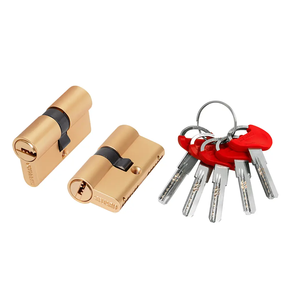 Фото Цилиндровый механизм Fuaro D-PRO5000Key60(25+10+25) SSG-39 сатинированное золото 5Key Фото Цилиндровый механизм Fuaro D-PRO5000Key60(25+10+25) SSG-39 сатинированное золото 5Key