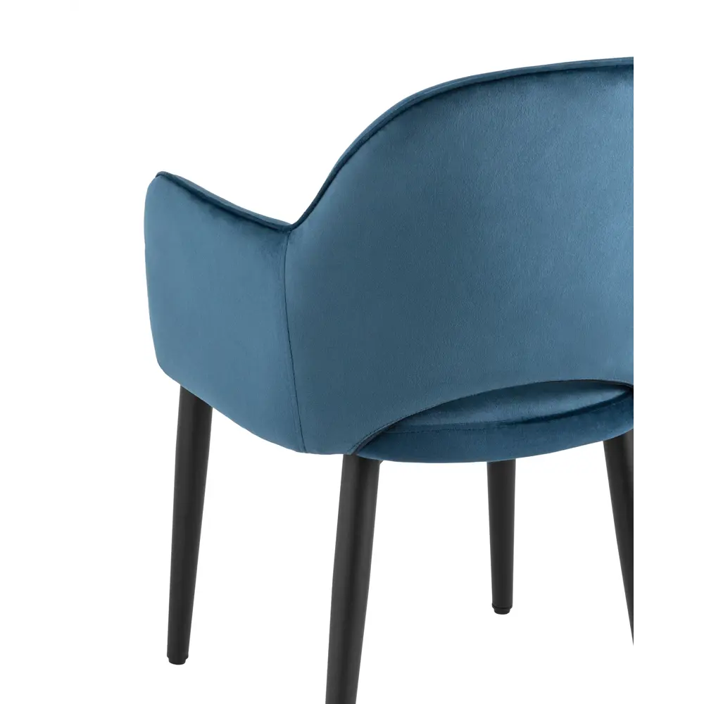 Фото 15 Комплект кухонных стульев 2 шт Стул груп Венера 82x64x49 см велюр цвет синий