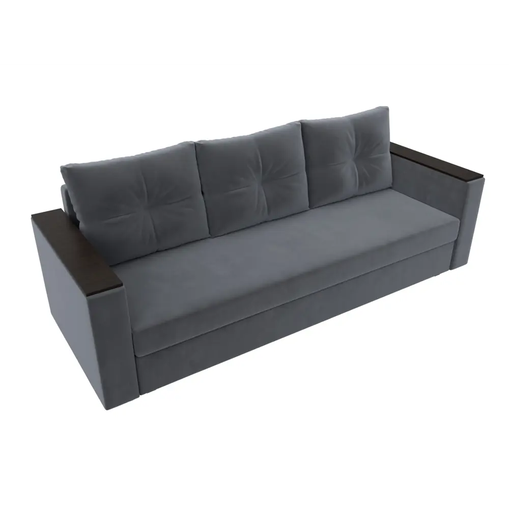 Фото 6 Диван прямой Атланта без стола Лига диванов 112640 220x90x80 см велюр цвет серый Фото 6 Диван прямой Атланта без стола Лига диванов 112640 220x90x80 см велюр цвет серый