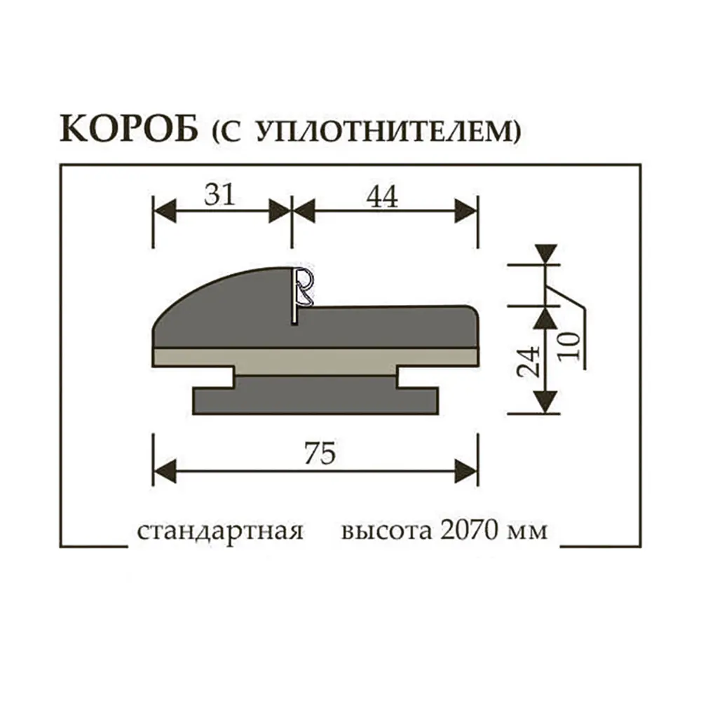 Фото 3 Дверная коробка Двери регионов Finezza телескопический 2070x75x34мм эмаль галечный серый 3шт Фото 3 Дверная коробка Двери регионов Finezza телескопический 2070x75x34мм эмаль галечный серый 3шт