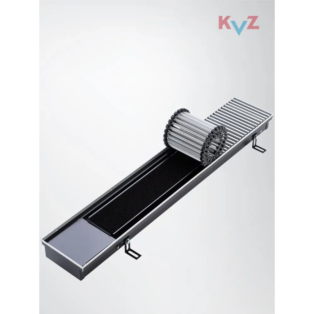Фото 8 Конвектор внутрипольный с решеткой KVZ 1200x180x70 мм биметалл черный Фото 8 Конвектор внутрипольный с решеткой KVZ 1200x180x70 мм биметалл черный
