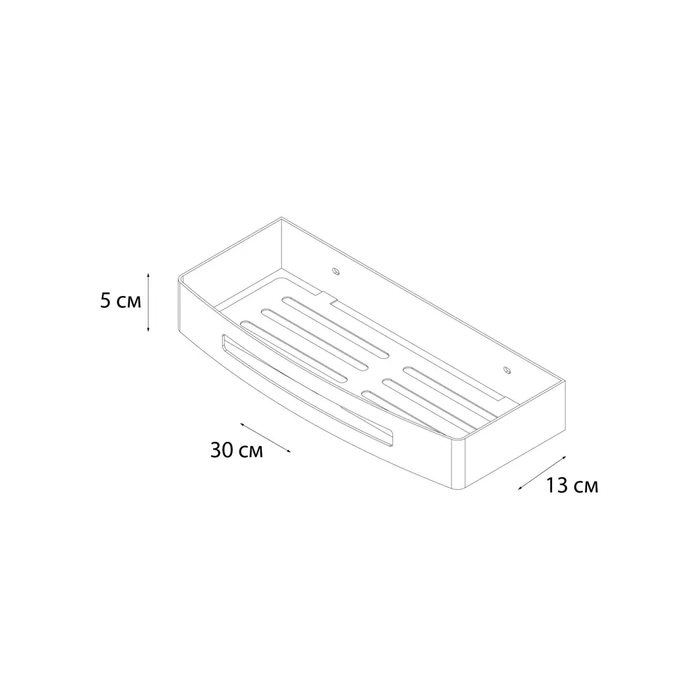 Фото 3 Полка прямоугольная одноэтажная Fixsen 31003Q 30x13 см цвет графит Фото 3 Полка прямоугольная одноэтажная Fixsen 31003Q 30x13 см цвет графит