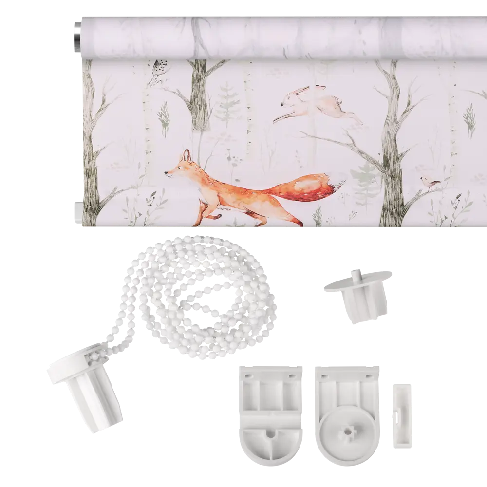 Фото 4 Рулонная штора Prakto Лесные друзья9403217836, 140x175см, цвет белый Фото 4 Рулонная штора Prakto Лесные друзья9403217836, 140x175см, цвет белый