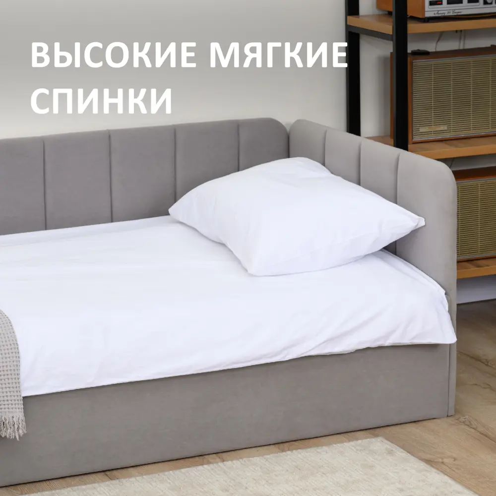 Фото 6 Кровать Romack Olivia 100 x 70 x 208 см дсп цвет серый пух Фото 6 Кровать Romack Olivia 100 x 70 x 208 см дсп цвет серый пух