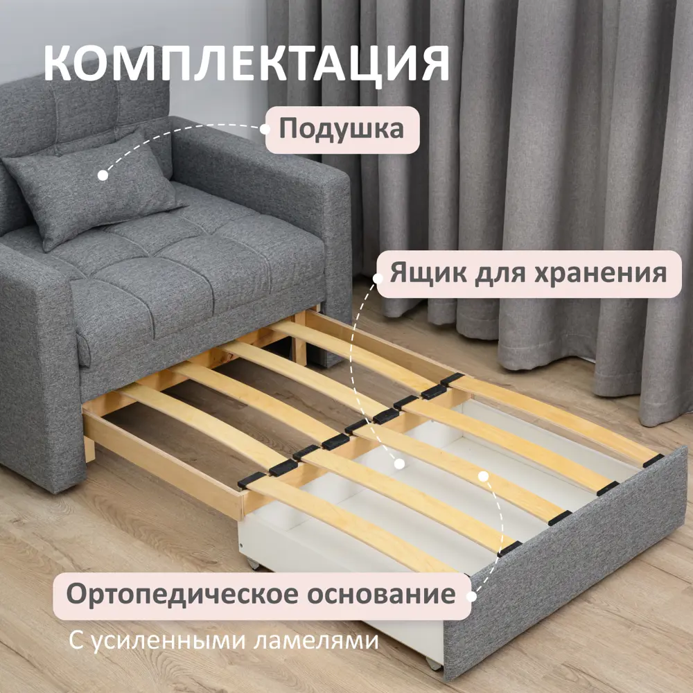 Фото 3 Кресло Romack Merlin 108x83x77 см рогожка цвет рогожка грей Фото 3 Кресло Romack Merlin 108x83x77 см рогожка цвет рогожка грей