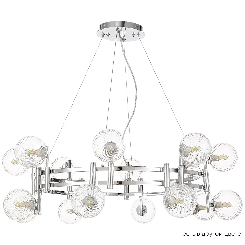 Фото Люстра подвесная Crystal Lux Luxury sp16 chrome 16 ламп 37 м² цвет хром Фото Люстра подвесная Crystal Lux Luxury sp16 chrome 16 ламп 37 м² цвет хром