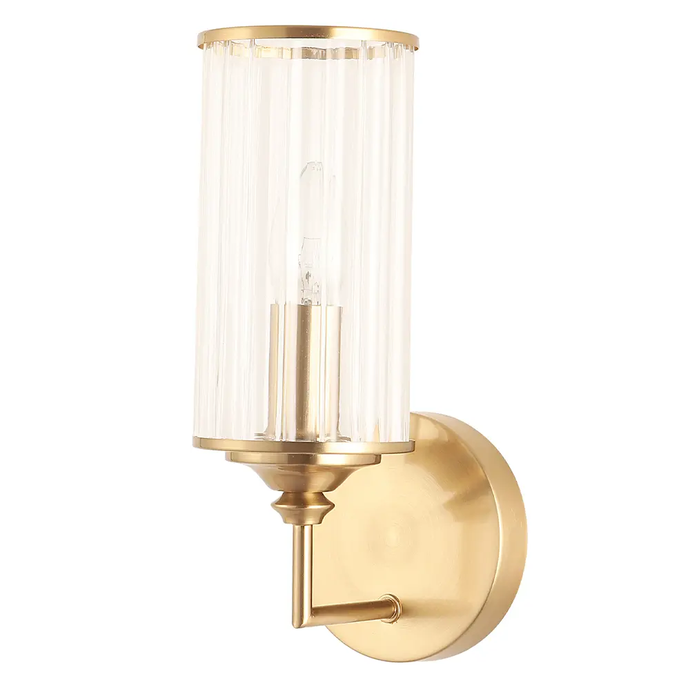 Фото 4 Настенный светильник Crystal Lux Gloria ap1 brass цвет прозрачный/латунь Фото 4 Настенный светильник Crystal Lux Gloria ap1 brass цвет прозрачный/латунь