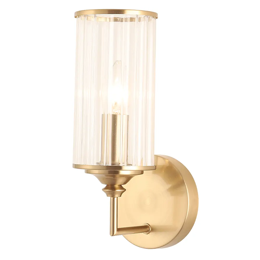 Фото 5 Настенный светильник Crystal Lux Gloria ap1 brass цвет прозрачный/латунь Фото 5 Настенный светильник Crystal Lux Gloria ap1 brass цвет прозрачный/латунь