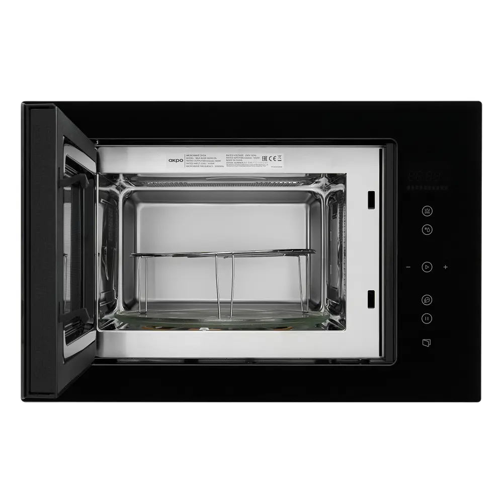 Фото 4 Микроволновая печь встраиваемая 25 л 59.5x38.8x40.1 см AKPO MEA 92508 SEA02 цвет черный, 19006 Фото 4 Микроволновая печь встраиваемая 25 л 59.5x38.8x40.1 см AKPO MEA 92508 SEA02 цвет черный, 19006