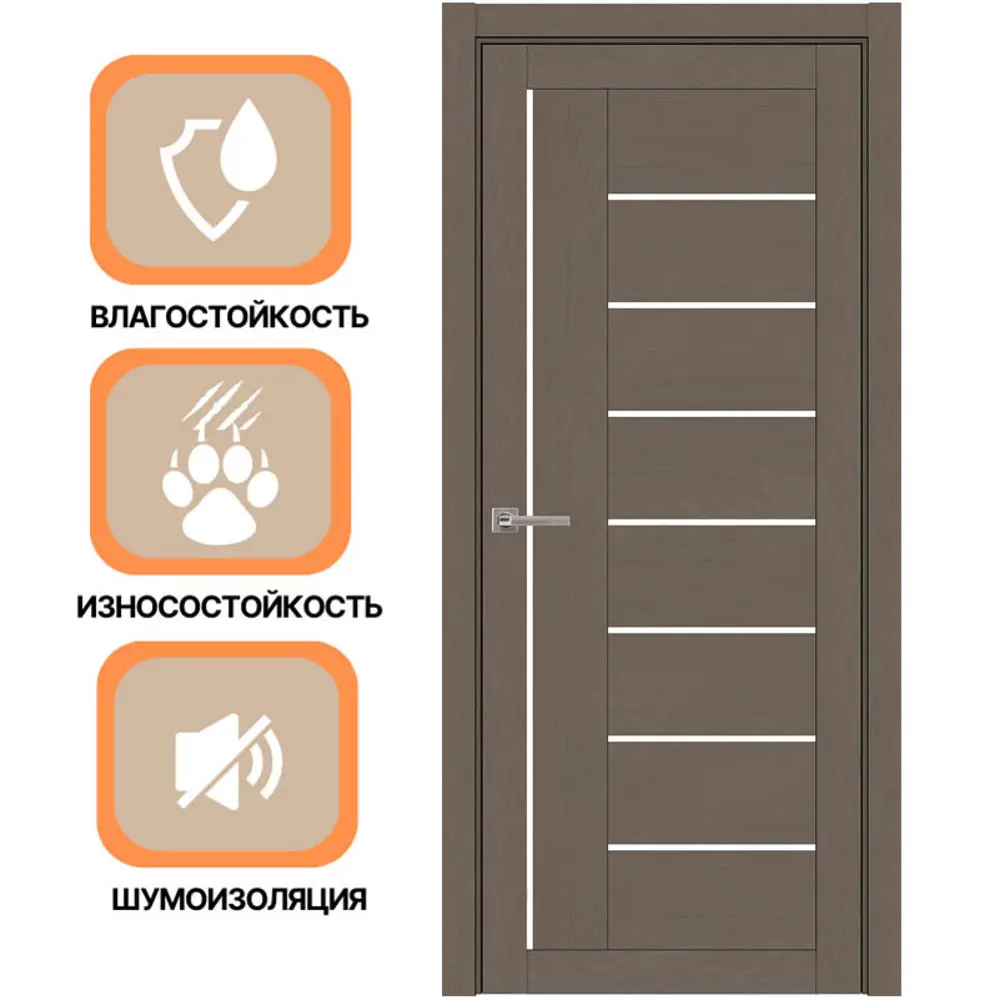 Фото 3 Дверь межкомнатная Uberture Light soft touch 2110 остеклённая 200x70см пленка ПВХ цвет софт тортора без замка и петель Фото 3 Дверь межкомнатная Uberture Light soft touch 2110 остеклённая 200x70см пленка ПВХ цвет софт тортора без замка и петель