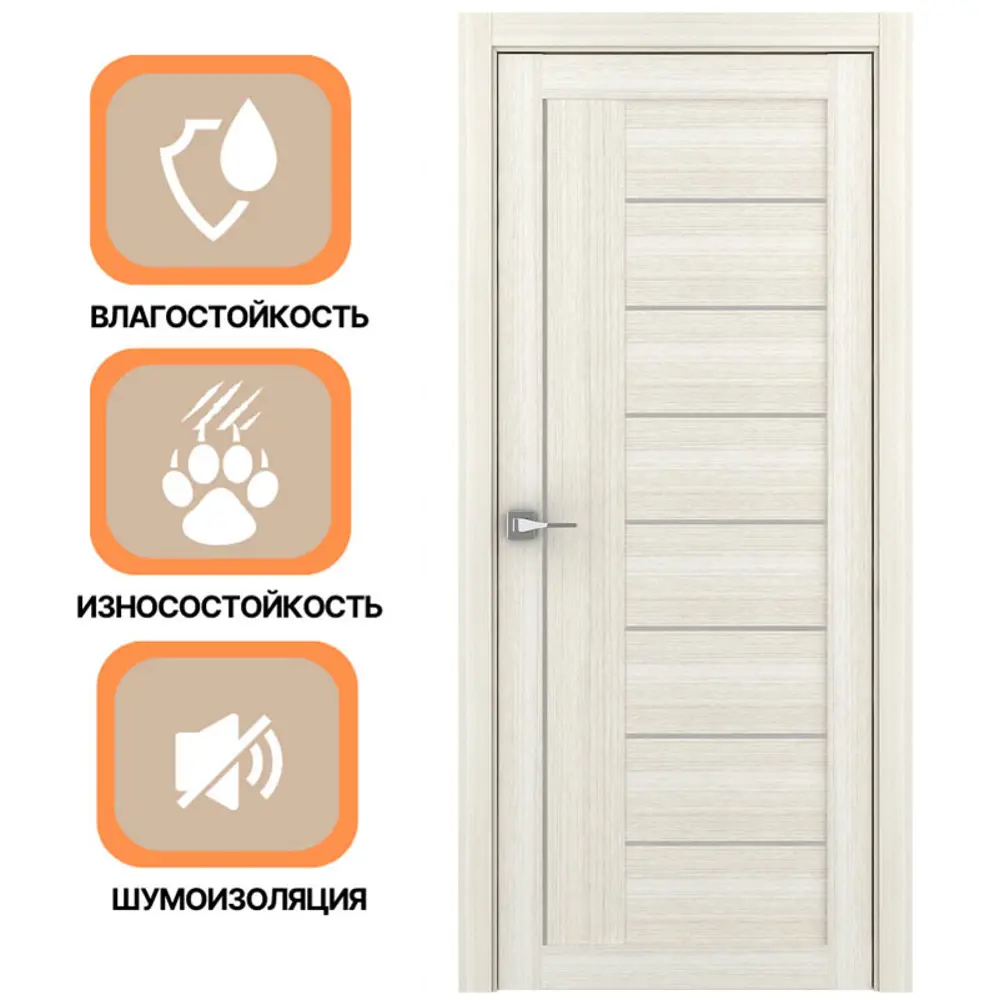 Фото 4 Дверь межкомнатная Uberture Eco-light 2110 остеклённая 200x90см пленка ПВХ цвет капучино велюр без замка и петель Фото 4 Дверь межкомнатная Uberture Eco-light 2110 остеклённая 200x90см пленка ПВХ цвет капучино велюр без замка и петель
