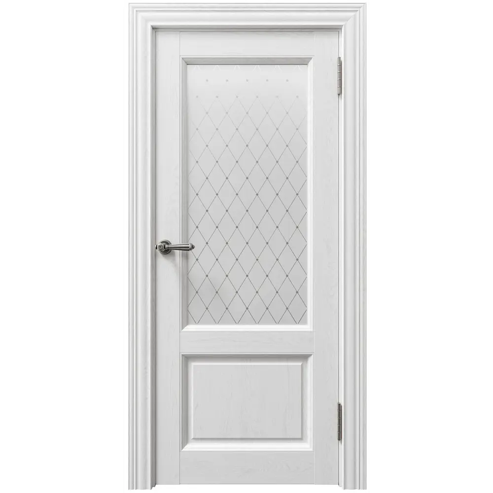 Фото 2 Дверь межкомнатная Uberture Sorrento 80010 остеклённая 200x60см пленка ПВХ цвет серена белая без замка и петель Фото 2 Дверь межкомнатная Uberture Sorrento 80010 остеклённая 200x60см пленка ПВХ цвет серена белая без замка и петель