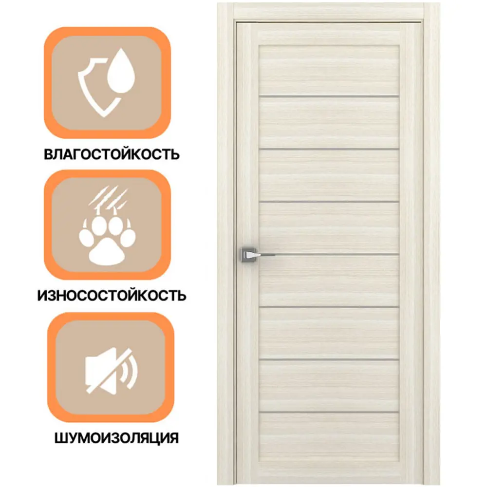 Фото 3 Дверь межкомнатная Uberture Eco-light 2125 остеклённая 200x80см пленка ПВХ цвет капучино велюр без замка и петель Фото 3 Дверь межкомнатная Uberture Eco-light 2125 остеклённая 200x80см пленка ПВХ цвет капучино велюр без замка и петель
