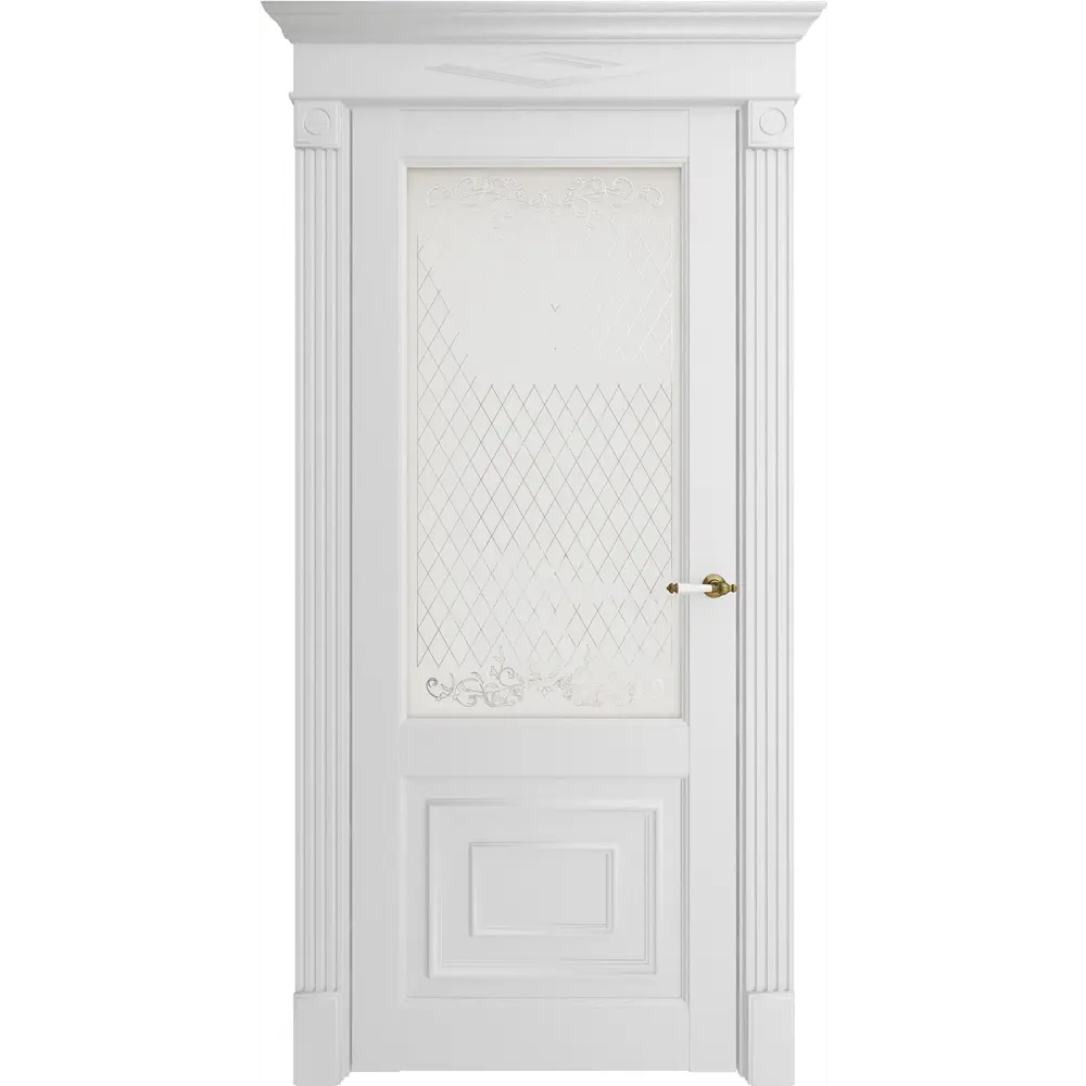 Фото 2 Дверь межкомнатная Uberture Florence style 62002 остеклённая 200x90см пленка ПВХ цвет серена белая без замка и петель Фото 2 Дверь межкомнатная Uberture Florence style 62002 остеклённая 200x90см пленка ПВХ цвет серена белая без замка и петель